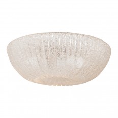 Dome form fluted Murano glass ceiling fixture